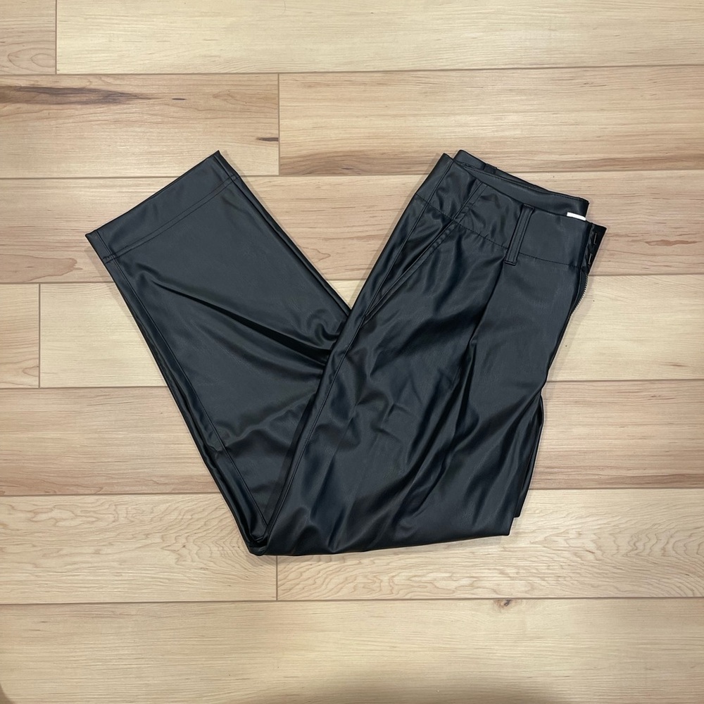 black leather pants